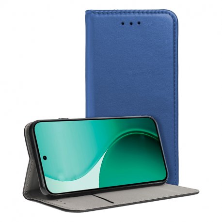 Funda COOL Flip Cover para Oppo Reno 14 5G / 14 F 5G / 14 FS 5G Liso Azul