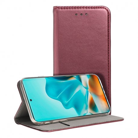 Custodia COOL Flip Cover per Motorola Edge 60 / Edge 60 Fusion Burgundy