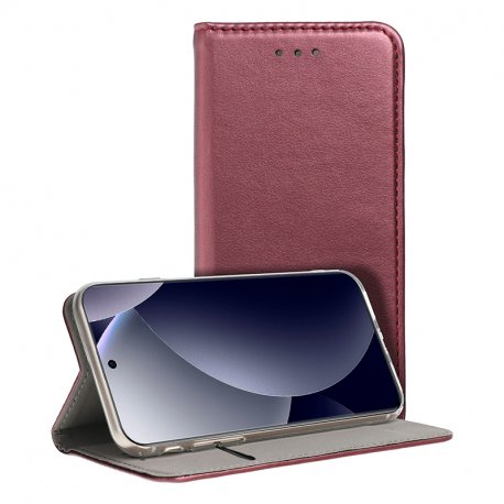 COOL Flip Cover for Xiaomi Redmi Note 15 Pro Plus 5G / Poco M8 Pro 5G Smooth Burgundy