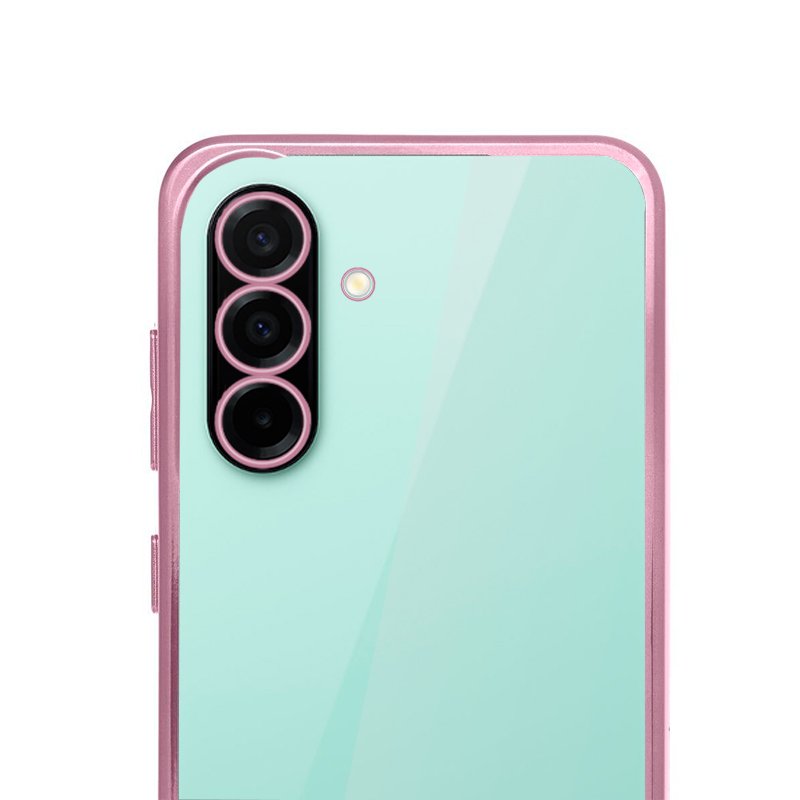 Capa COOL para Samsung A266 Galaxy A26 5G / A17 / A17 5G Borde Metálico (Rosa)