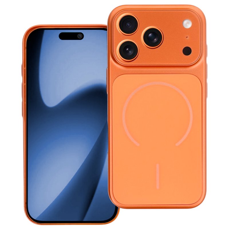 Carcasa COOL para iPhone 17 Pro Max / 18 Pro Max Magnética Cover Naranja