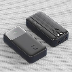 Bateria Externa Universal Power Bank 22,5W 30.000 mAh (Carga Rápida) COOL Negro