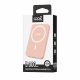 Universal External Battery MAGNETIC Power Bank Qi 5000 mAh COOL Pink