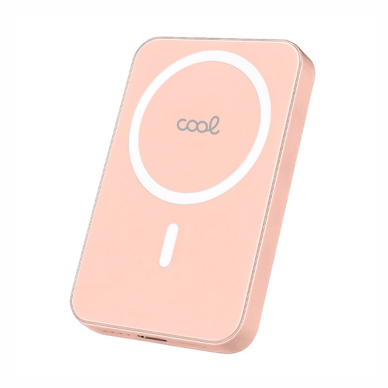 Powerbank Bateria Externa Magnética 5000 mAh COOL Rosa