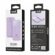 Bateria Externa Power Bank Carregamento Rápido 22.5W 10.000 mAh COOL Pocket Violeta