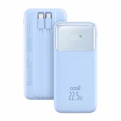 Batería Externa Universal Power Bank 10.000 mAh Carga Rápida 22.5W COOL Pocket Celeste