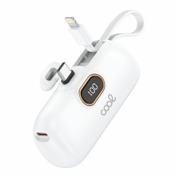 Bateria Externa Power Bank 5000 mAh COOL Cápsula Blanco