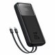 Batteria Esterna Universale Power Bank Ricarica Rapida 22.5 W 30.000 mAh (Cavi Tipo-C / Lightning) COOL Nero