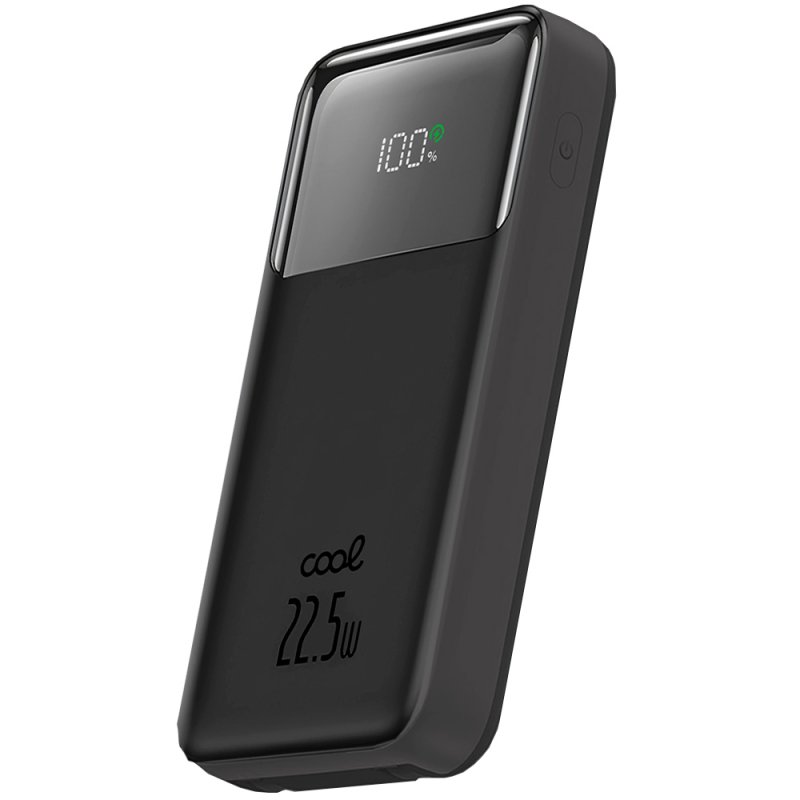 External Battery Power Bank 22.5W Fast Charging 10.000 mAh COOL Pocket (Type-C / Lightning) Black