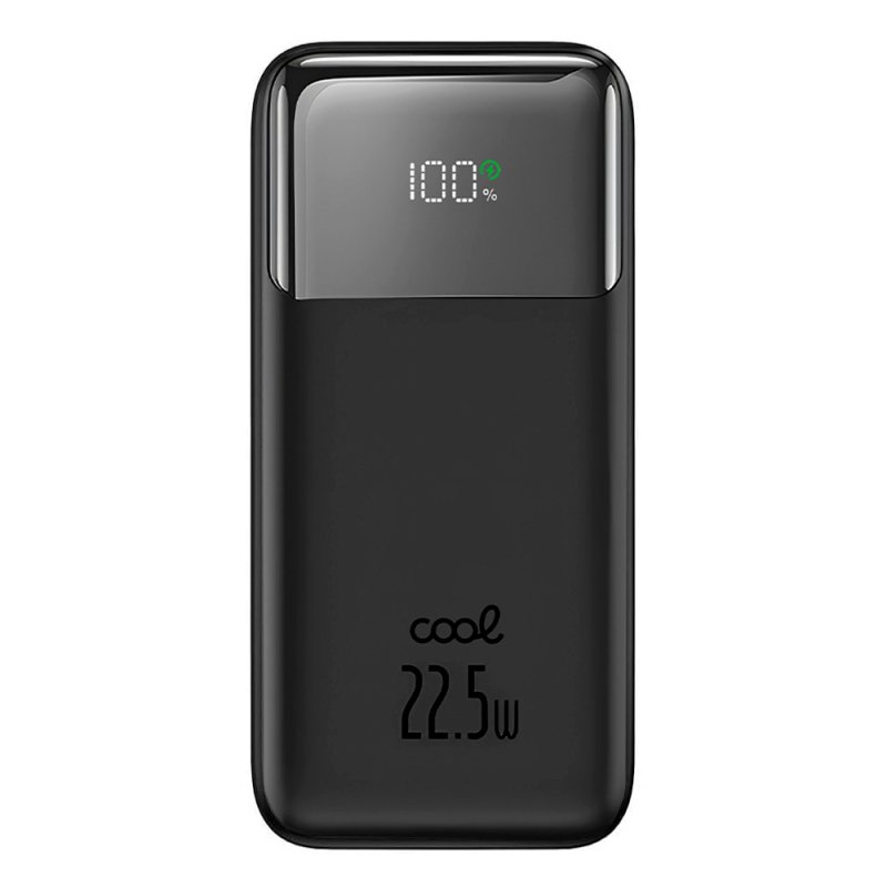 External Battery Power Bank 22.5W Fast Charging 10.000 mAh COOL Pocket (Type-C / Lightning) Black