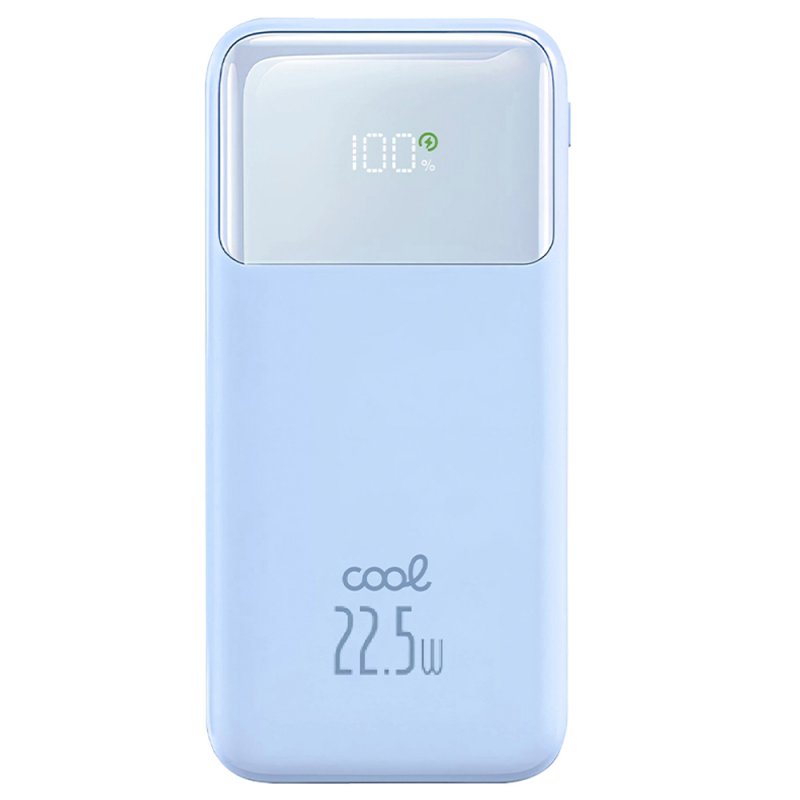 Batteria Esterna Power Bank Ricarica Rapida 22.5 W 10.000 mAh COOL Azzurro Cielo