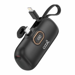 Bateria Externa Power Bank 5.000 mAh COOL Cápsula Negro