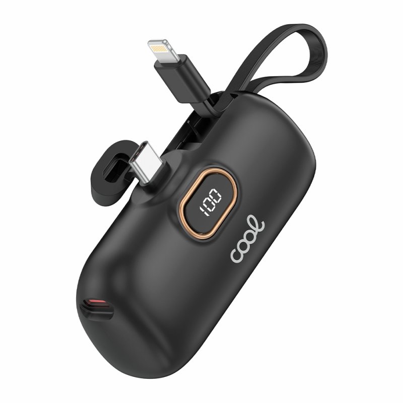 Batteria esterna Power Bank 5000 mAh COOL Capsula Nero