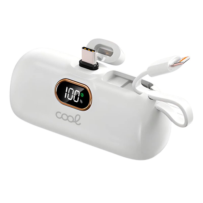 External Battery Power Bank 5000 mAh COOL Capsule White