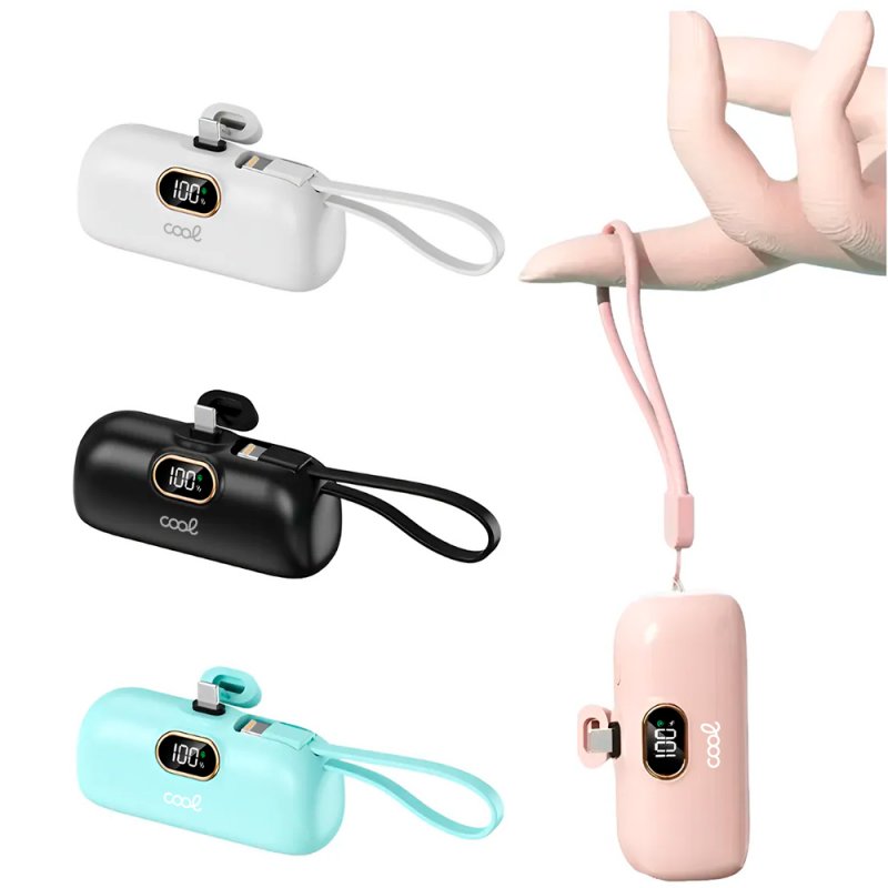 External Battery Power Bank 5000 mAh COOL Capsule Black