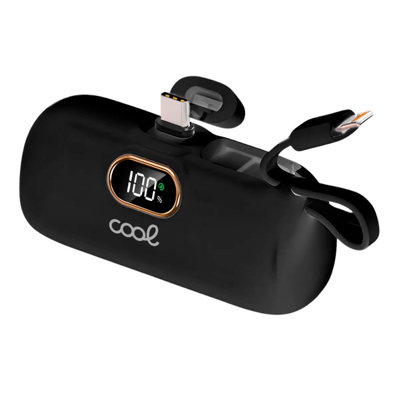 External Battery Power Bank 5000 mAh COOL Capsule Black