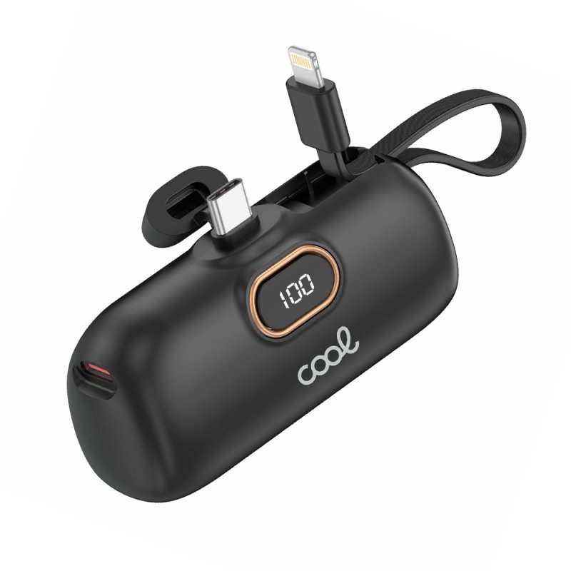 External Battery Power Bank 5000 mAh COOL Capsule Black