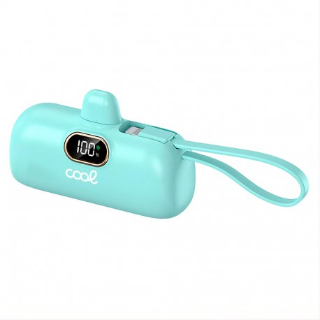 Bateria Externa Power Bank 5.000 mAh COOL Cápsula Celeste