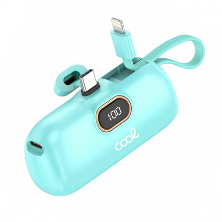 Batteria esterna Power Bank 5000 mAh COOL Capsula Azzurro Cielo