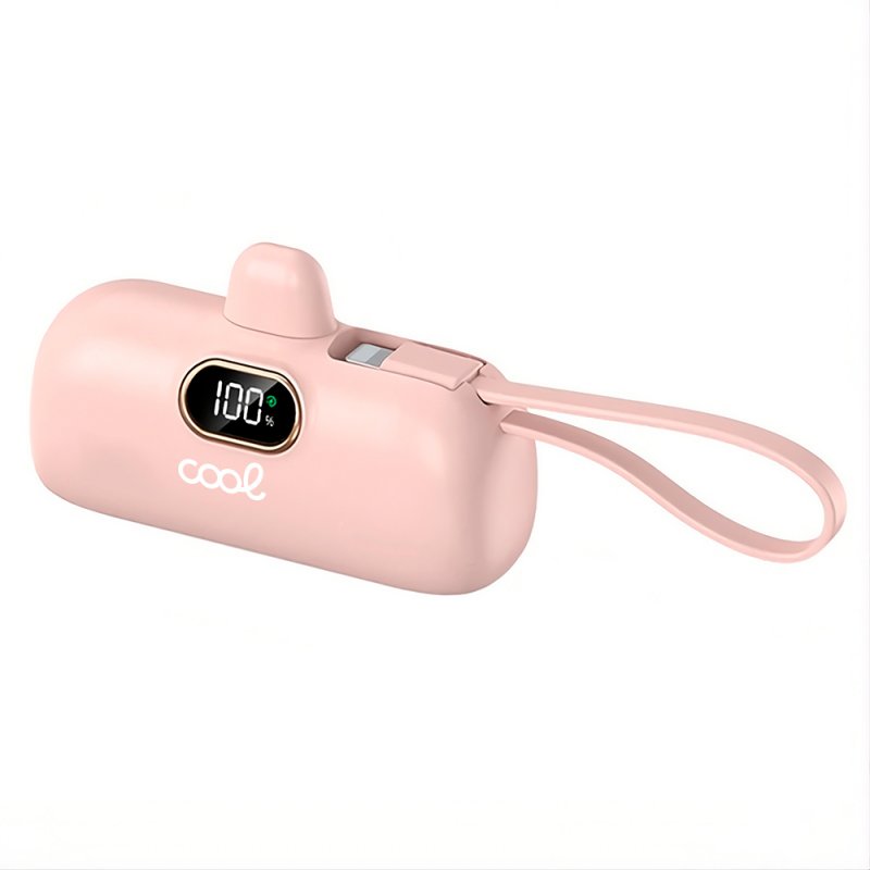 External Battery Power Bank 5000 mAh COOL Capsule Pink