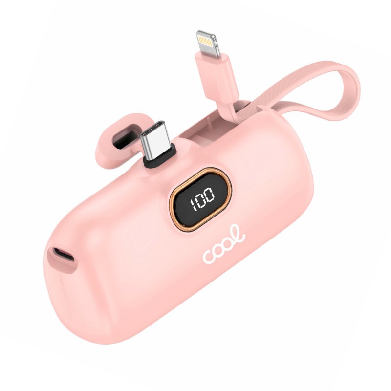 Batteria esterna Power Bank 5000 mAh COOL Capsula Rosa
