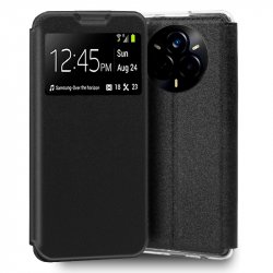 Custodia COOL Flip Cover per ZTE Blade A75 Nero