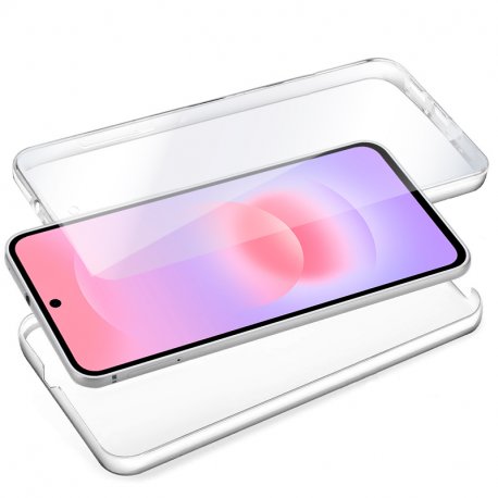 COOL Custodia in silicone 3D per Samsung A376 Galaxy A37 5G (Anteriore + Posteriore Trasparente)