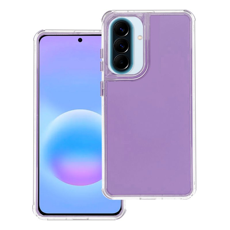 JIAFEI Custodia Per Oppo A57 4G / A57s – Cover In TPU Morbido Con Bordo Dorato, Antiurto, Viola