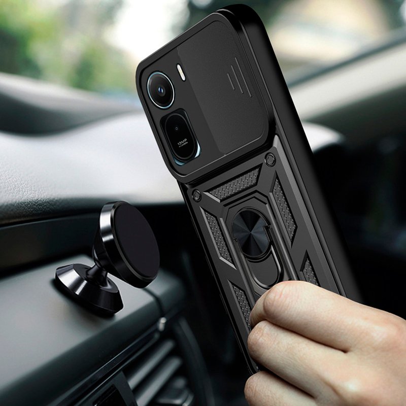 COOL Case for Xiaomi Redmi A7 Pro / Poco C81 Pro Hard Ring Black