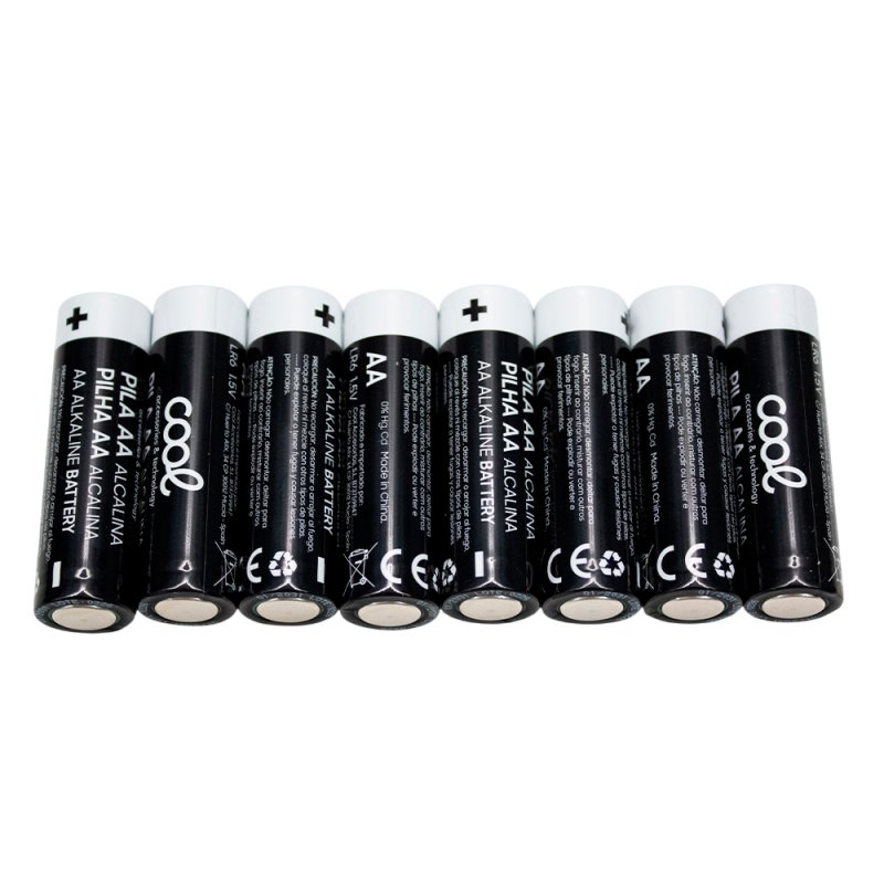 Pilha Alcalina AA LR6 COOL (Pack 8 uds)