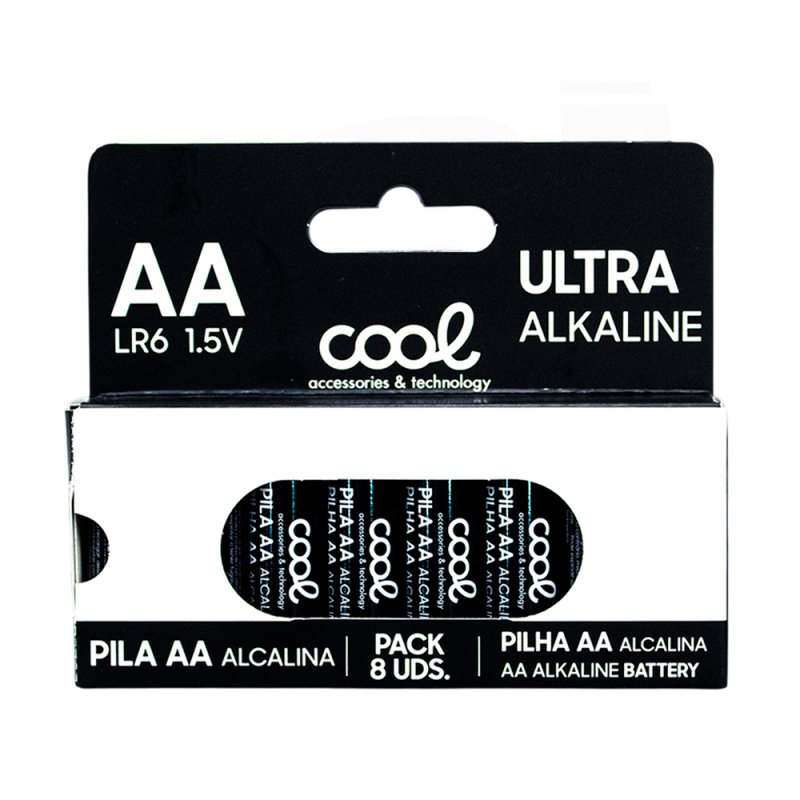 Pila Alcalina AA LR6 COOL (Pack 8 uds)