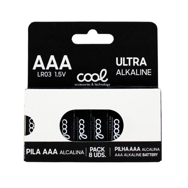 Alkaline AAA LR03 COOL Battery (Pack 8 units)