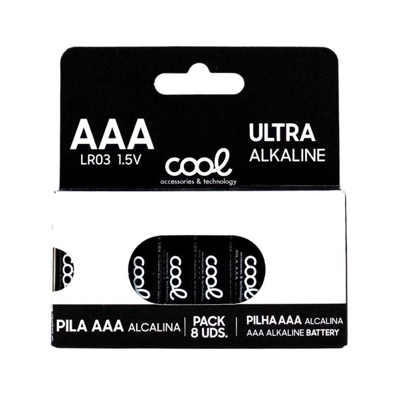 Alkaline AAA LR03 COOL Battery (Pack 8 units)