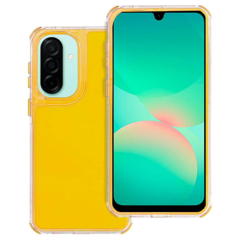Capa COOL para Samsung A266 Galaxy A26 5G / A17 5G Matrix Coral Amarelo