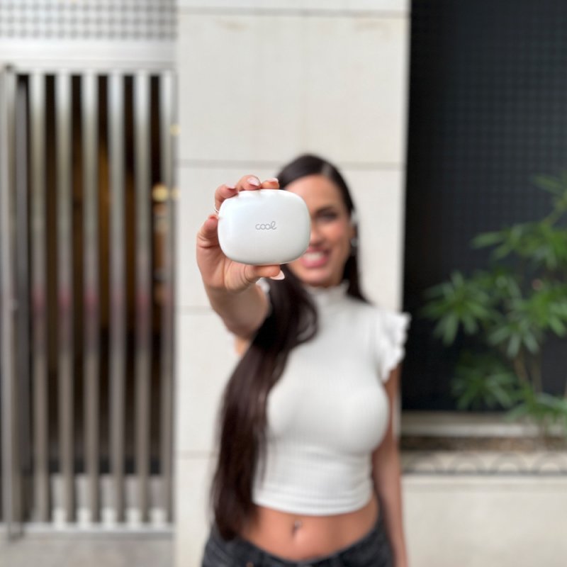 Auscultadores Estéreo Bluetooth COOL Moon Branco