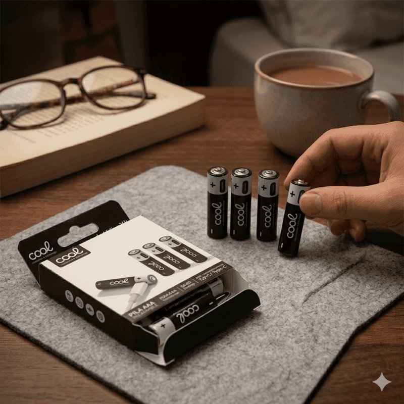 COOL AAA LR03 Rechargeable Alkaline Batteries (Pack of 4)