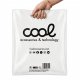 Sacchetti di plastica bianchi riciclati al 100% COOL Large (51 x 40 cm)