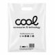 Pack 100 Large 70% Recycled White Plastic Bags COOL (51 x 40 cm)