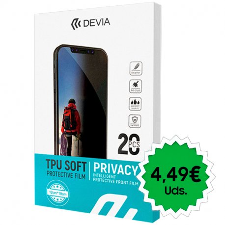 Protector Hidrogel Devia Matte Privacy (Pack 20 uds)