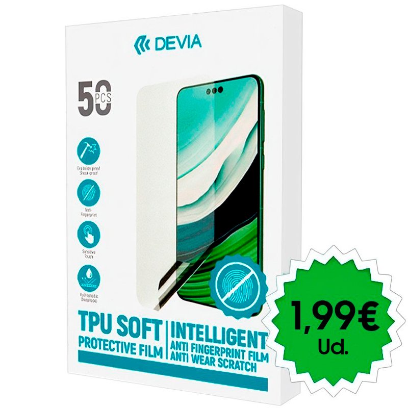 Devia Anti-fingerprint Hydrogel Protector (Pack 50 units)