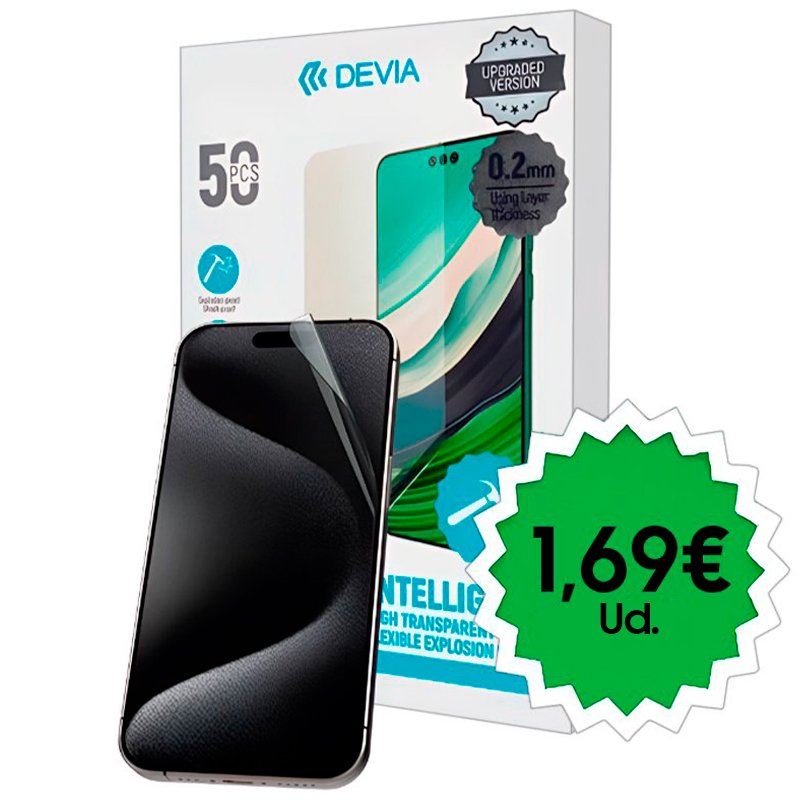 Devia Universal Hydrogel Protector 0.2mm (confezione da 50 unità)