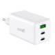 Caricatore di Rete Universale Triplicare (PD) 2 x Type-C + USB COOL (100 W) bianco