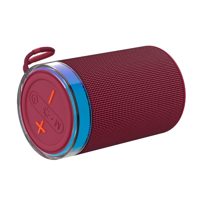 Alto-falante Musica Universal Bluetooth 5W COOL Habana TWS Vermelho