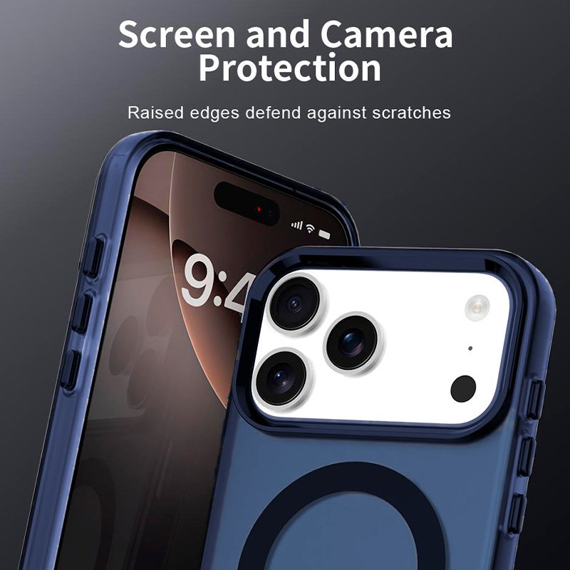 COOL Case for iPhone 15 Pro Magnetic Navy Blue Colorful