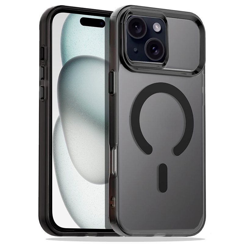 Carcasa COOL para iPhone 15 Magnética Colorful Negro