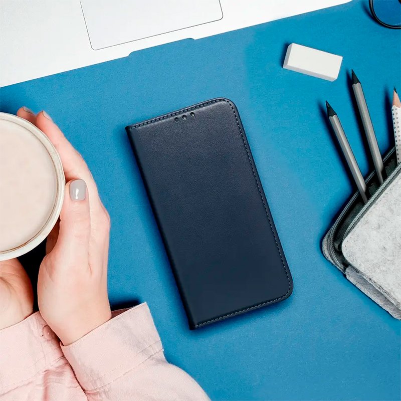Funda COOL Flip Cover para Honor 400 Smart / 400 Smart 5G / X7D Liso Marino