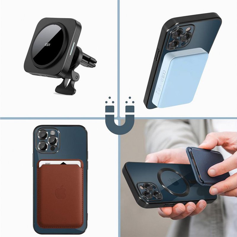 Carcasa COOL para Samsung F971 Galaxy Z Fold 8 Magnética Borde Negro