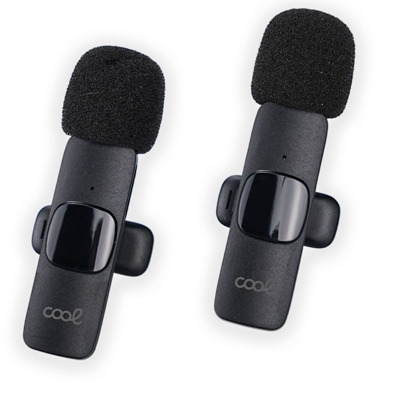 Micrófono Inalámbrico COOL (Pack 2 uds + Adapt. TIPO-C) Universal