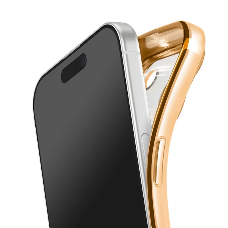 Carcasa COOL para iPhone 17 Pro / 18 Pro Magnética Borde Dorado