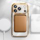 Carcasa COOL para iPhone 17 Pro / 18 Pro Magnética Borde Dorado